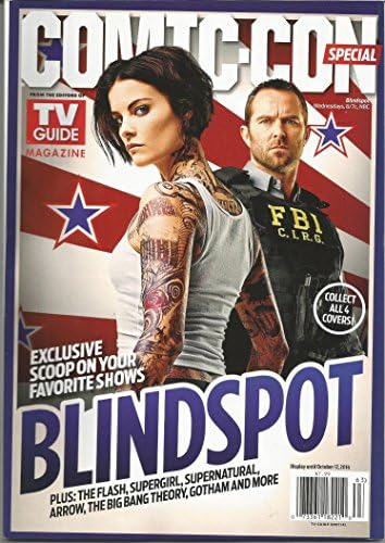Телегид SDCC Comic-Con Специален брой на списание Blindspot Джейми Nadya и Съливан Stapleton на корицата