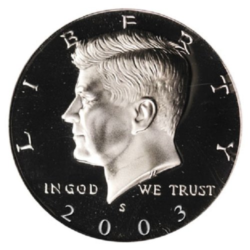 Монетен двор на САЩ, 2003 г. с Плакированной Запушалка Кенеди в полдоллара
