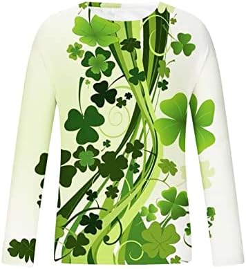 Мъжки t-shirt Св. Патрик Ирландски Облекло, тениски с дълъг ръкав на Детелина и Детелина, Скъпа Графичен Принт,