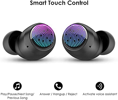 Безжични Слушалки HIFI УОКЪР, Bluetooth-Слушалки T10 с микрофон и докосване, Слушалки със стерео звук Hi-Fi