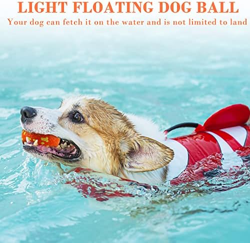 HOYDATE 2,7-Инчов Интерактивно Кученце топка, Играчки за агресивни кучета, Водни играчки, Топки за събиране