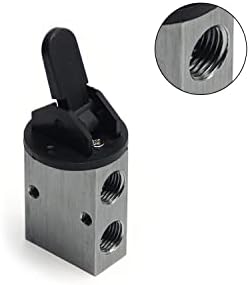Електромагнитен клапан за контрол на въздушния поток Fielect Пневматичен S3HL-08 3-Ходова 2-Позиционен Пневматичен Клапан Отточна тръба на шарнирна връзка Клапан Вътреше