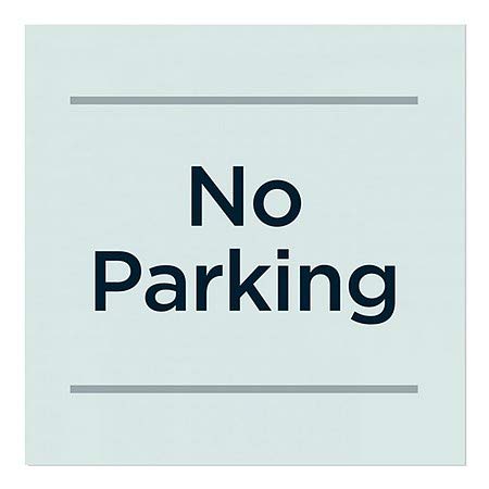 CGSignLab |Перваза на прозореца Без паркиране - Основен Тюркоаз | 24 x24