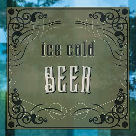 CGSignLab | ледено студена бира - Витрина във викториански готически стил | 24 x24