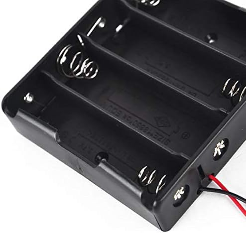 Калъф за притежателя на батерията Пластмасова Кутия За Съхранение на акумулаторни Батерии с Кабелни Изводи за