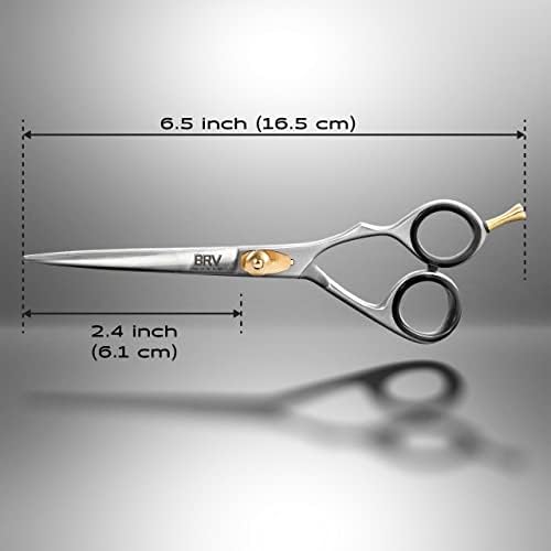 BRV МЪЖКИ Професионални Ножици за подстригване от немска стомана - 6,5 инча Подправени, заточенные ръчно и шийн