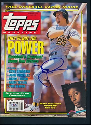 Марк Mcgwire Подписа списание с Автограф на PSA/DNA AL88942 - Списания MLB с автограф