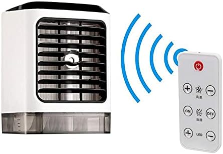 LILIANG - охладителя Мини Охладител на Въздуха с Дистанционно управление, Преносим Персонален USB Охлаждащ Вентилатор