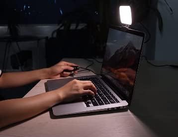 Led лампа-клипса с 3 режима на осветление, за работа, за обучение Осветление за видео-конферентна връзка за
