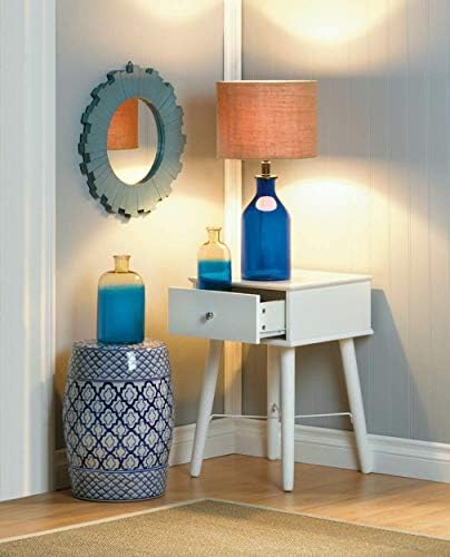 Декоративен стол от керамика LORIS 10017922 Accent Plus синьо-бял цвят