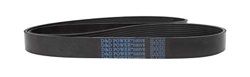 Преносимото колан D&D PowerDrive 6PK2360 Метрического стандарт, Дължина на 93,75 инча, Ширина 0,86 инча