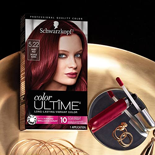 Крем за постоянен боядисване на коса Schwarzkopf Color Ultime, 5,22 рубинено-червен цвят