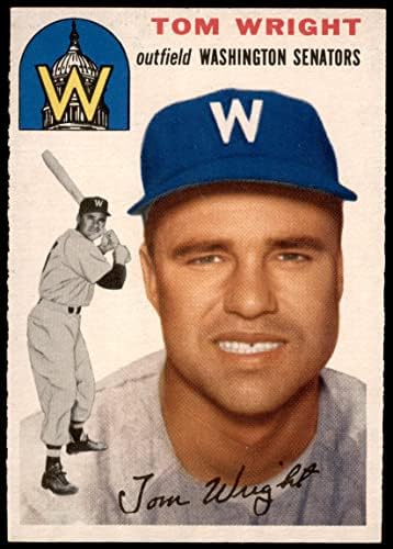1954 Topps 140, Том Райт Вашингтон Сенатърс (Бейзболна картичка) БИВШИ сенатори