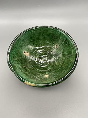 Марокански Керамика със Зелен Тамегрутом - 6-инчов Купата