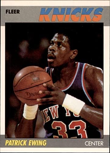 1987 Fleur 37 Патрик Юинг Ню Йорк Никс (Баскетболно карта) в Ню Йорк/Mount Никс Джорджтаун